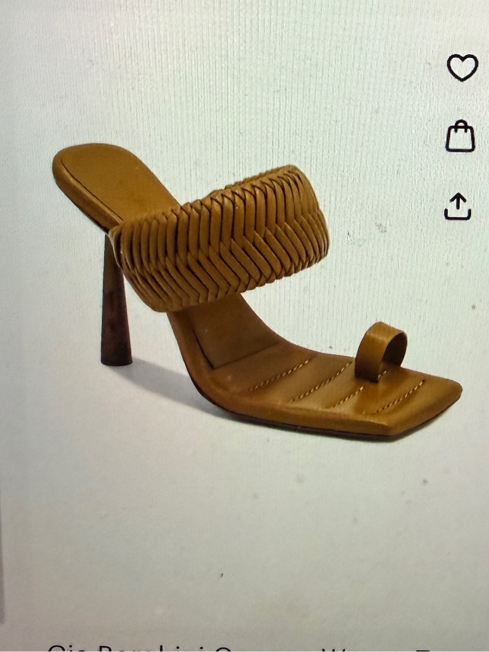 Gia Borghini x RHW Rosie 1 Toe Ring Mule